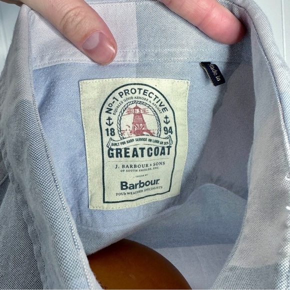 Barbour Mens Tailored Sailor Shirt Button Down - Picture 2 of 12